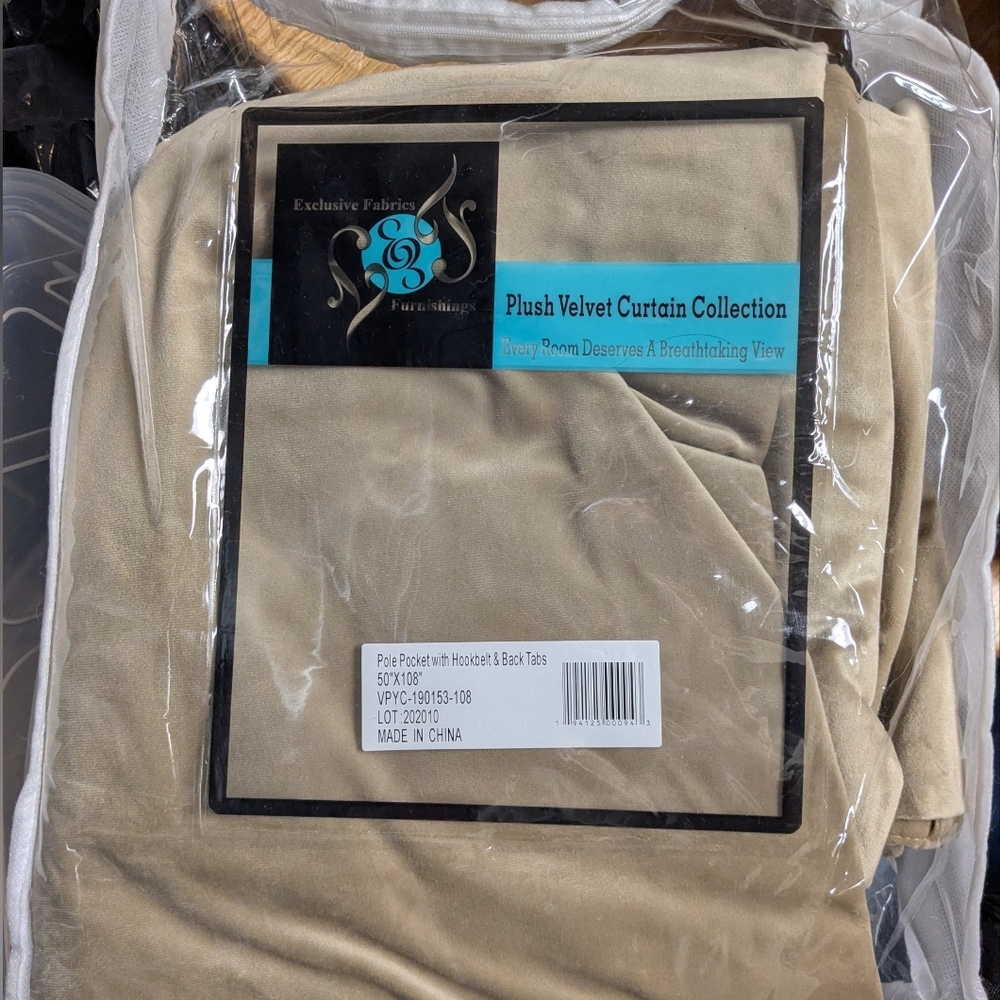 Plush Velvet Curtain Panel